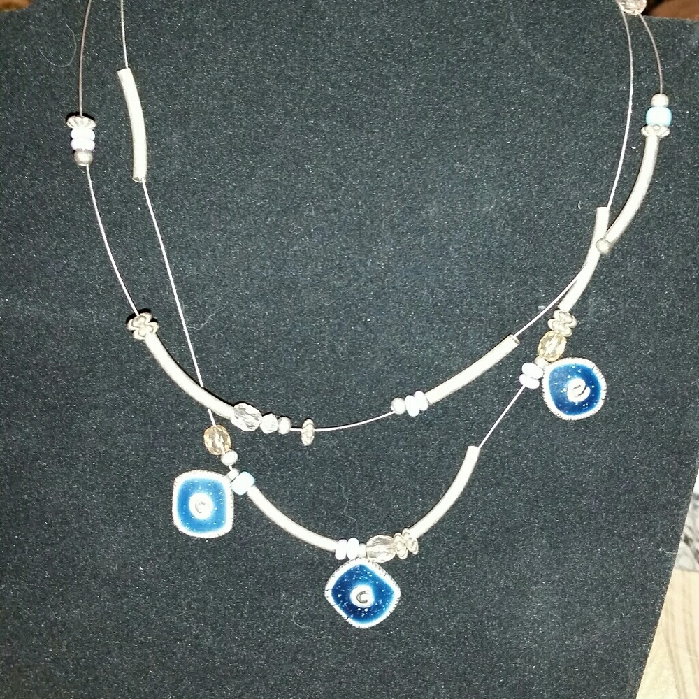 Necklace and bracelet set.